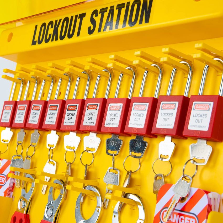 Lockout Tagout Station with Loto Devices