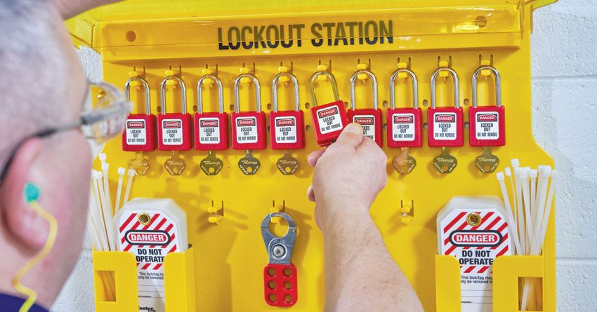 lockout station cabinet yell