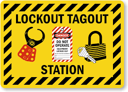 lockout tagout station sign